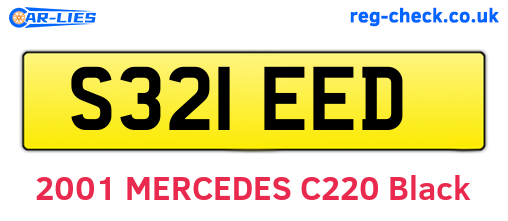 S321EED are the vehicle registration plates.