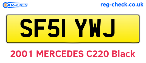 SF51YWJ are the vehicle registration plates.