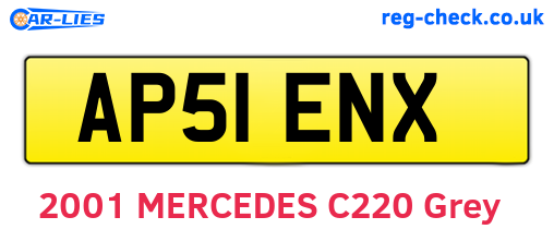 AP51ENX are the vehicle registration plates.
