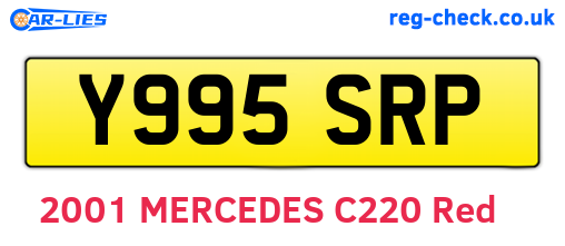 Y995SRP are the vehicle registration plates.