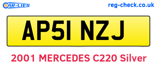 AP51NZJ are the vehicle registration plates.