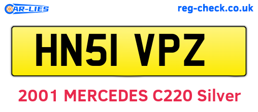 HN51VPZ are the vehicle registration plates.