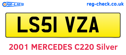 LS51VZA are the vehicle registration plates.