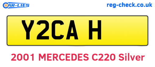 Y2CAH are the vehicle registration plates.