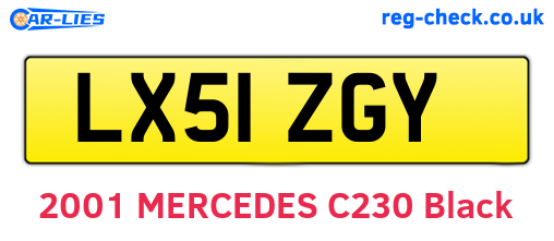 LX51ZGY are the vehicle registration plates.