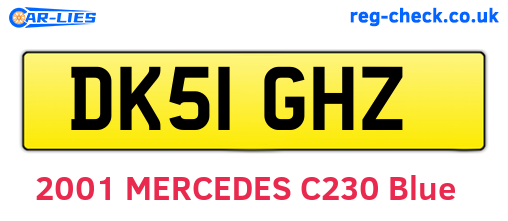 DK51GHZ are the vehicle registration plates.
