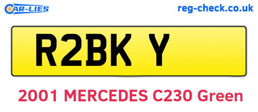 R2BKY are the vehicle registration plates.