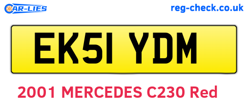 EK51YDM are the vehicle registration plates.