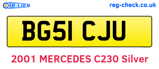 BG51CJU are the vehicle registration plates.