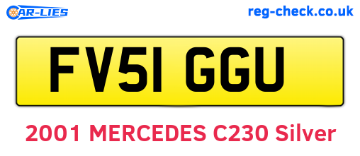 FV51GGU are the vehicle registration plates.