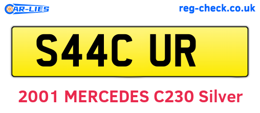 S44CUR are the vehicle registration plates.