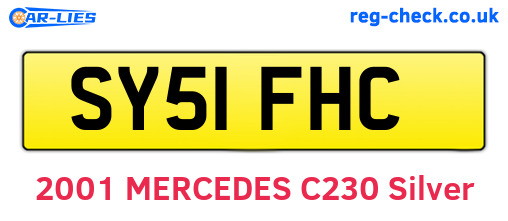 SY51FHC are the vehicle registration plates.