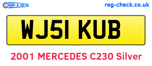 WJ51KUB are the vehicle registration plates.