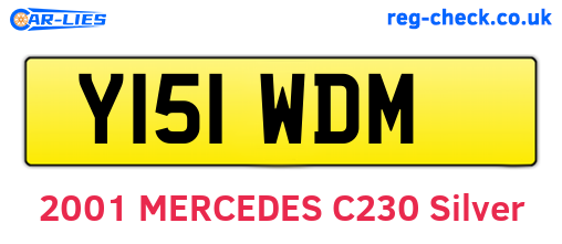 Y151WDM are the vehicle registration plates.