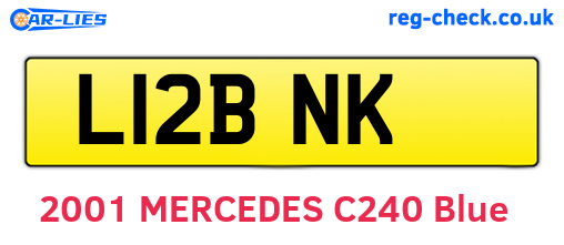 L12BNK are the vehicle registration plates.