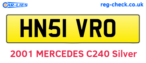 HN51VRO are the vehicle registration plates.