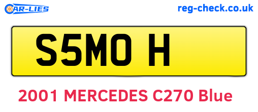 S5MOH are the vehicle registration plates.