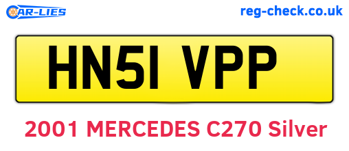 HN51VPP are the vehicle registration plates.
