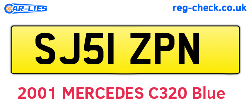SJ51ZPN are the vehicle registration plates.