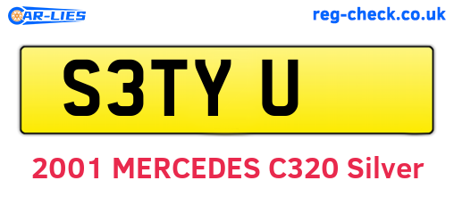 S3TYU are the vehicle registration plates.