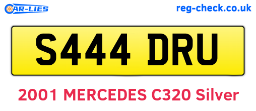 S444DRU are the vehicle registration plates.