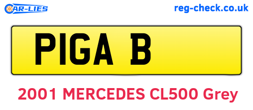P1GAB are the vehicle registration plates.