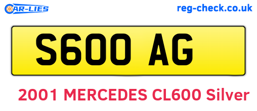 S60OAG are the vehicle registration plates.