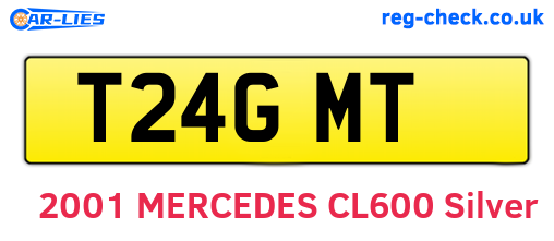 T24GMT are the vehicle registration plates.
