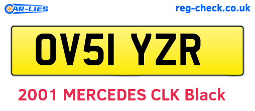 OV51YZR are the vehicle registration plates.