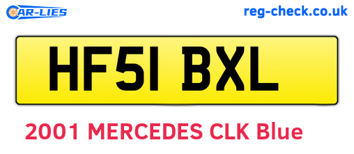 HF51BXL are the vehicle registration plates.