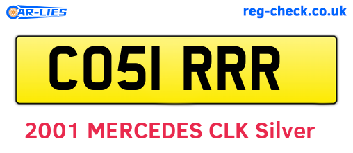 CO51RRR are the vehicle registration plates.