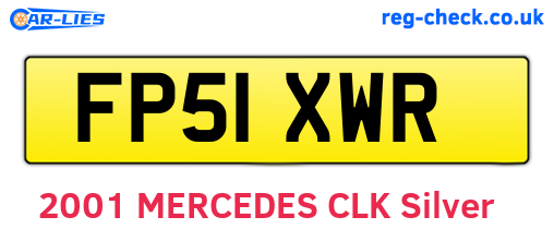 FP51XWR are the vehicle registration plates.