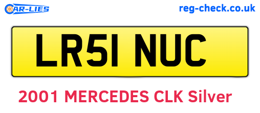 LR51NUC are the vehicle registration plates.