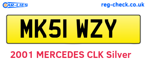 MK51WZY are the vehicle registration plates.