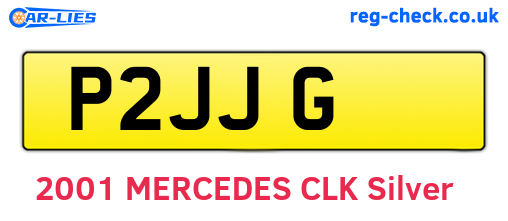 P2JJG are the vehicle registration plates.