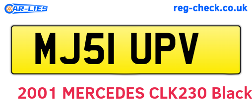 MJ51UPV are the vehicle registration plates.