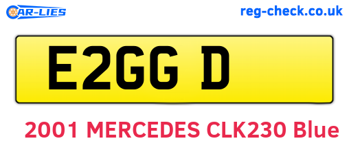 E2GGD are the vehicle registration plates.