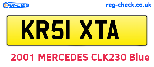 KR51XTA are the vehicle registration plates.