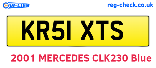 KR51XTS are the vehicle registration plates.