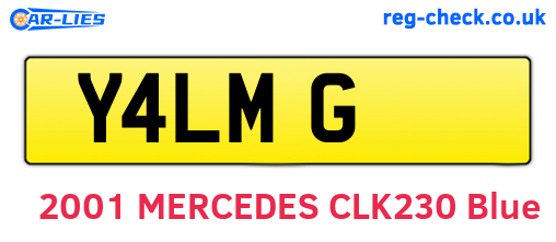 Y4LMG are the vehicle registration plates.