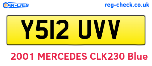 Y512UVV are the vehicle registration plates.