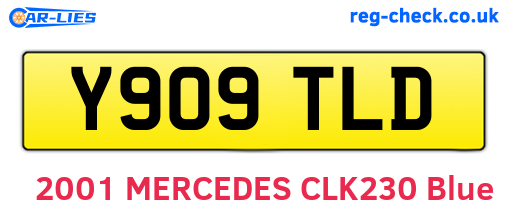 Y909TLD are the vehicle registration plates.