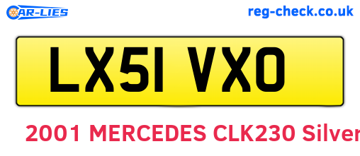 LX51VXO are the vehicle registration plates.