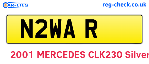 N2WAR are the vehicle registration plates.
