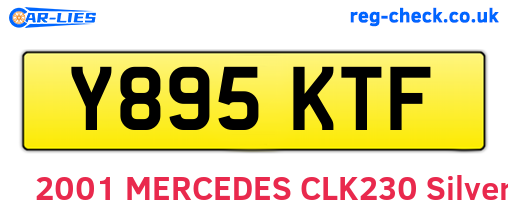 Y895KTF are the vehicle registration plates.