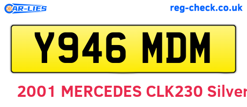 Y946MDM are the vehicle registration plates.