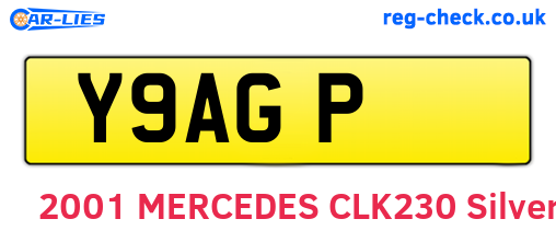 Y9AGP are the vehicle registration plates.