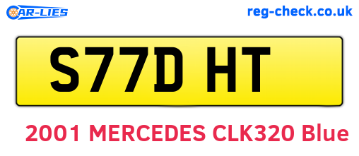 S77DHT are the vehicle registration plates.