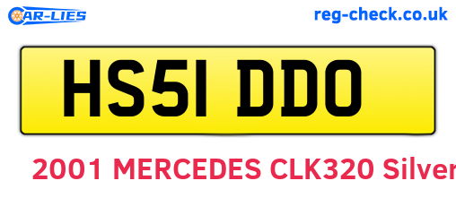 HS51DDO are the vehicle registration plates.
