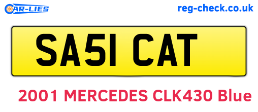 SA51CAT are the vehicle registration plates.